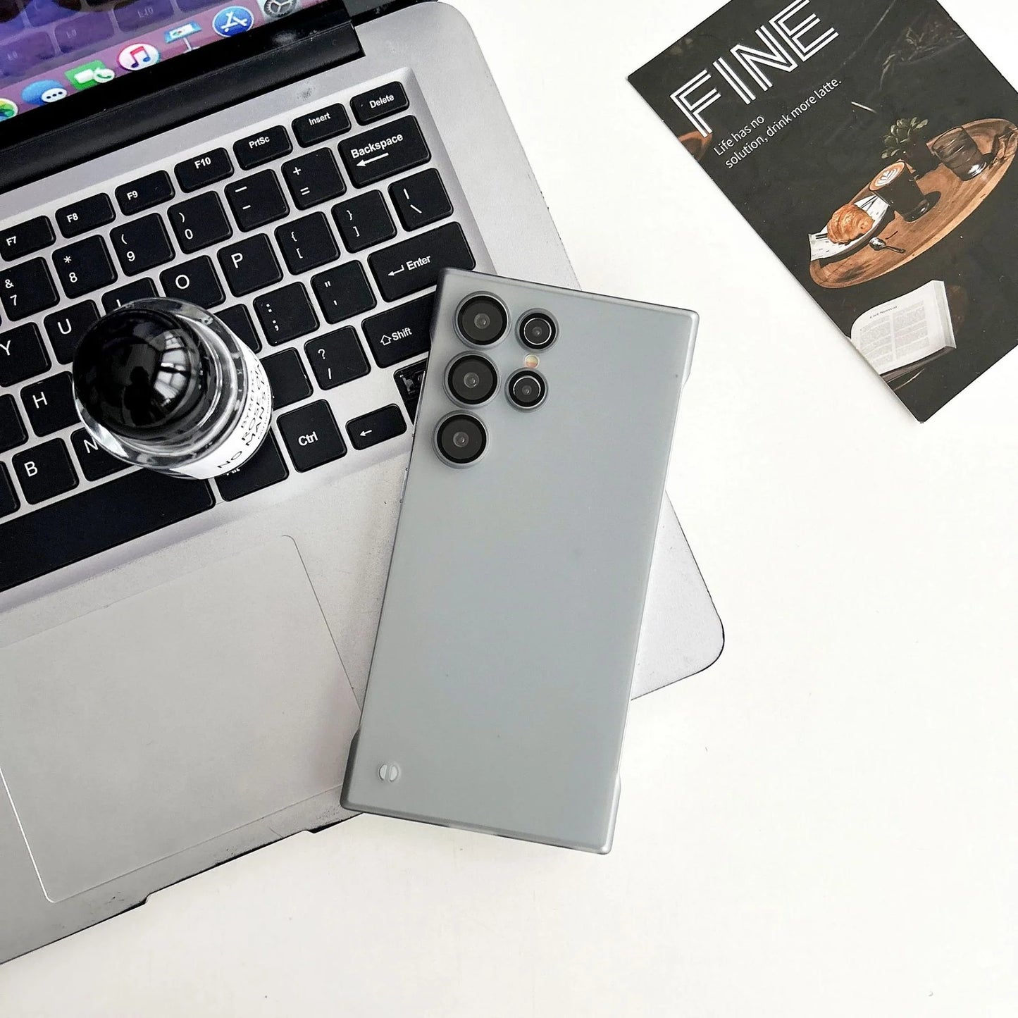 Matte Frosted Borderless Translucent Case - Samsung