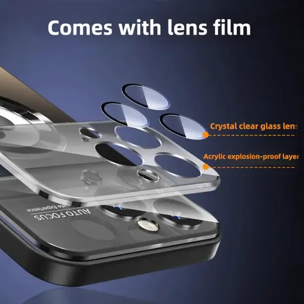 Frosted Magsafe Glass Shield Case - iPhone