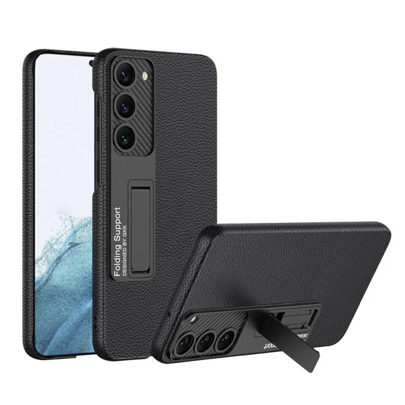 Ultra Thin Leather Case with Bracket - Samsung