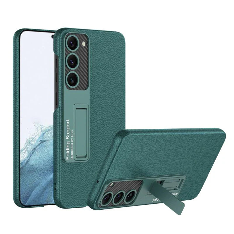 Ultra Thin Leather Case with Bracket - Samsung