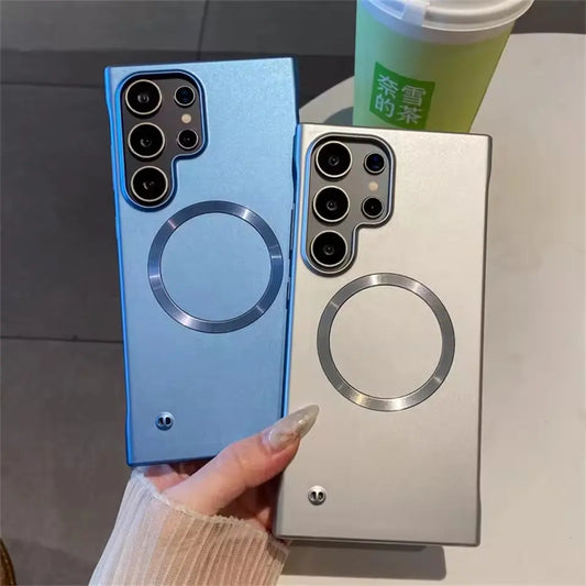 Premium Metal Texture Borderless Magsafe Case