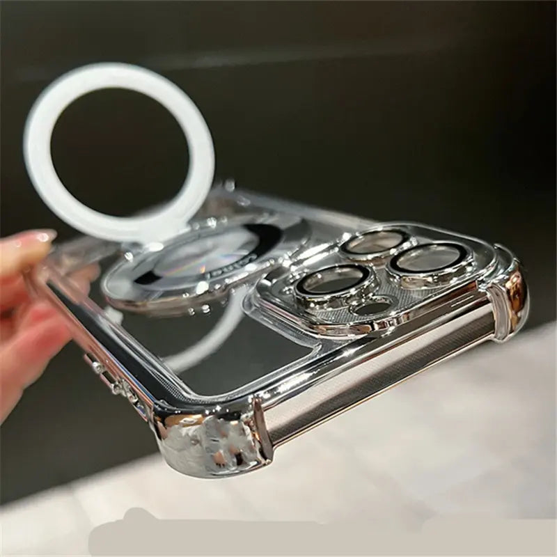 Elegant Transparent Stand Case - iPhone