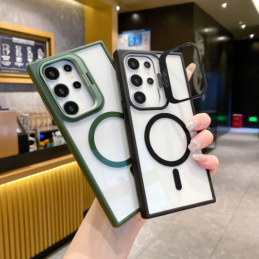 Metal Bracket Magnetic Kickstand Case- Samsung