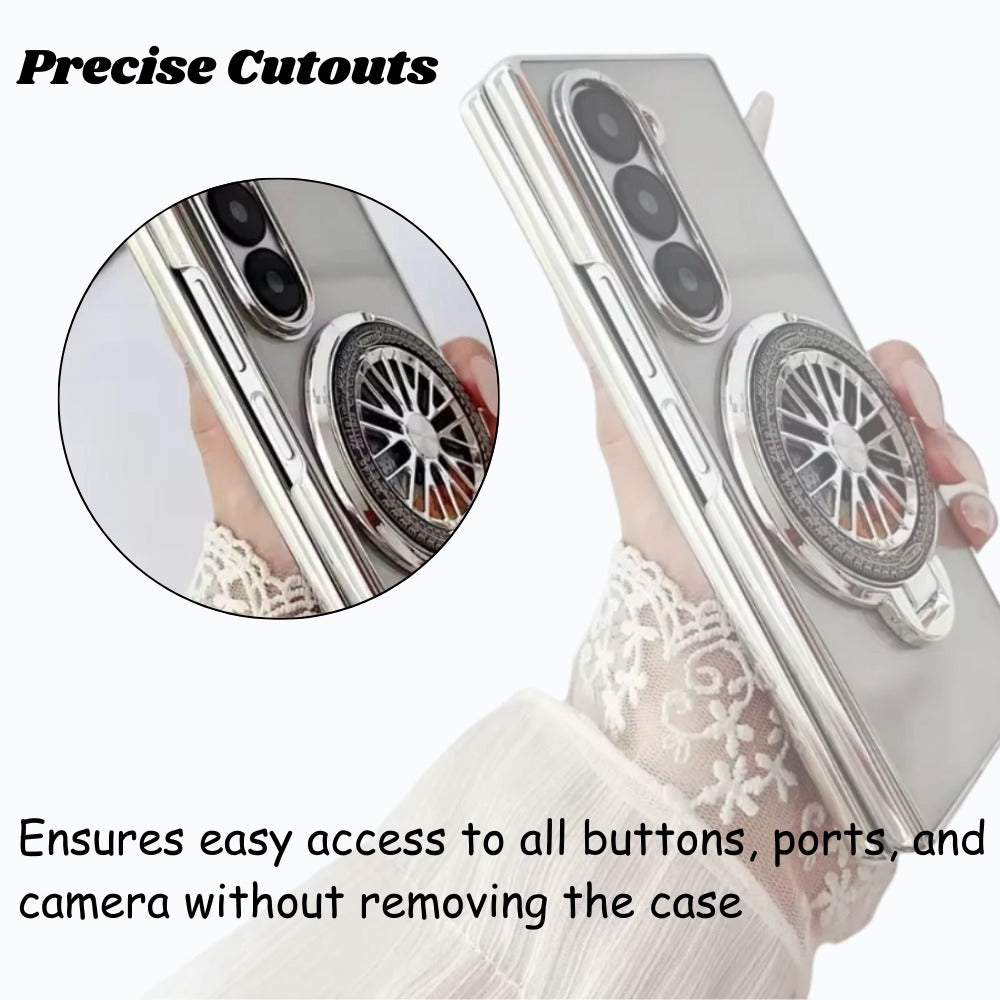 Electroplated Rotating Magnetic Case- Galaxy Z Fold 6