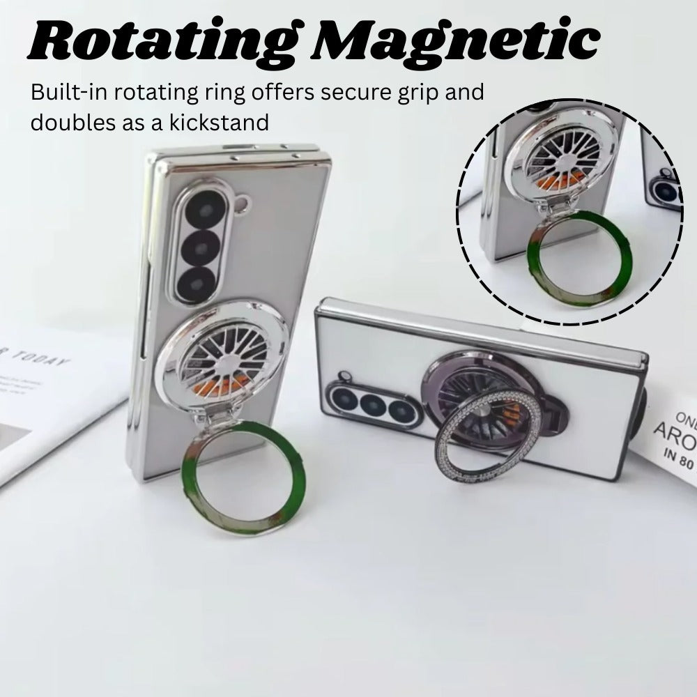 Electroplated Rotating Magnetic Case- Galaxy Z Fold 6