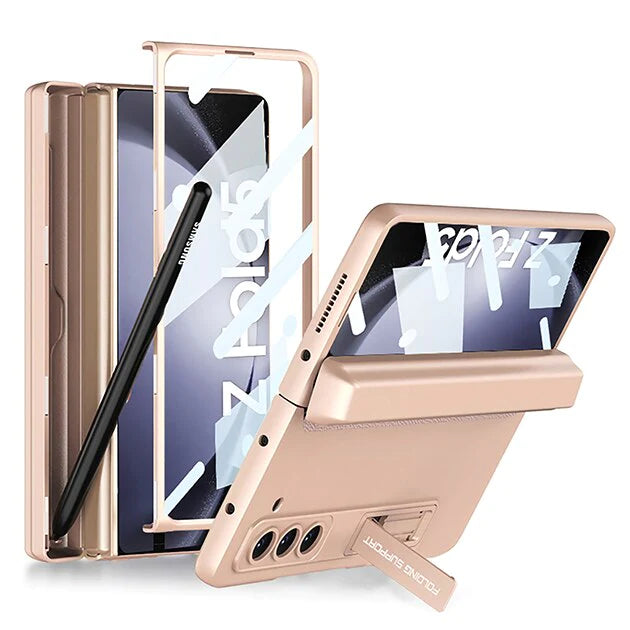 Magnetic Frame All-Included Case With S-Pen Slot For Z Fold 5