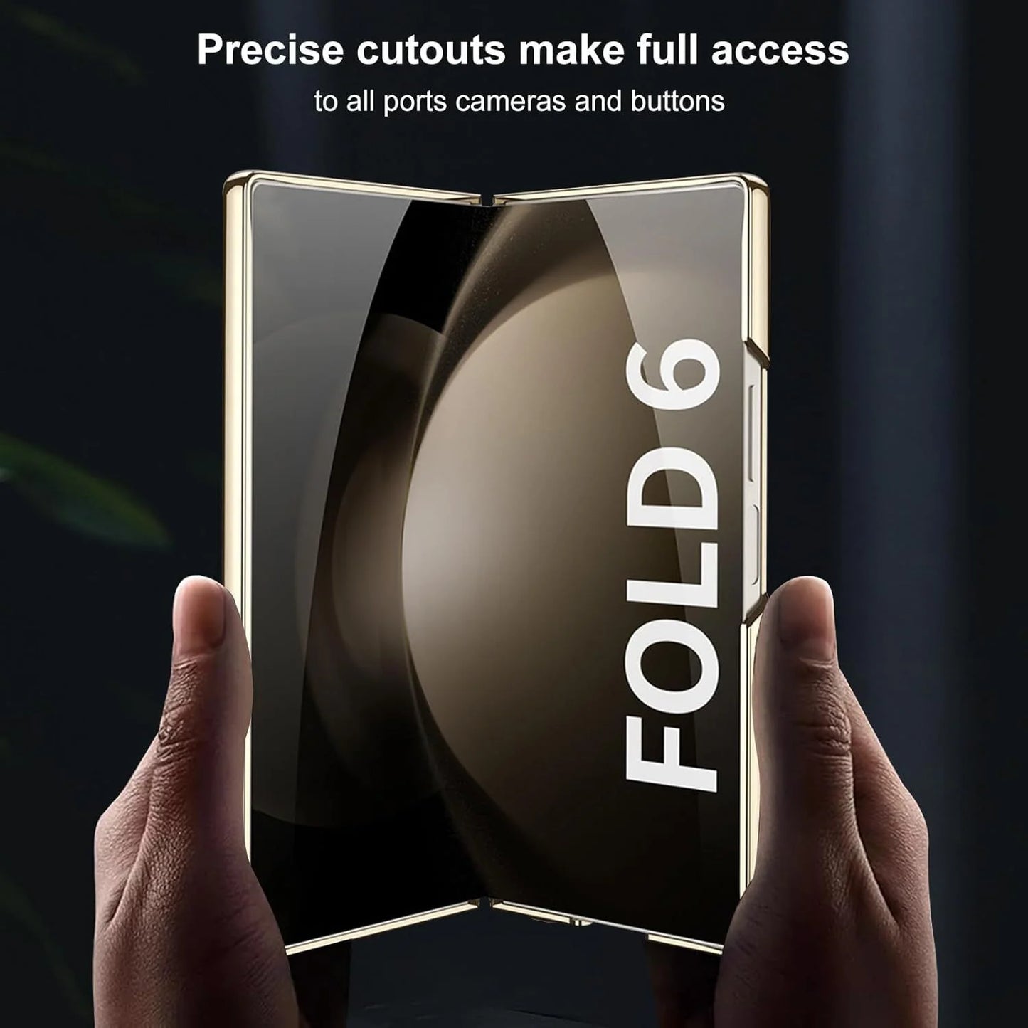 Samsung Galaxy Z Fold 6 Deer Pattern Glass Case