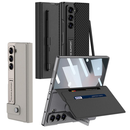 Business Leather Side Flip Stand Case For Galaxy Z Fold 6