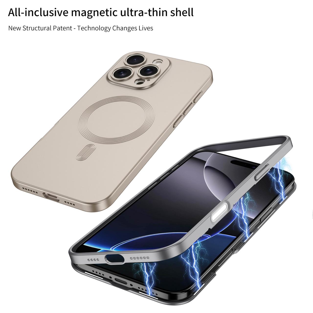Matte Magsafe Case With Titanium Frame - iPhone