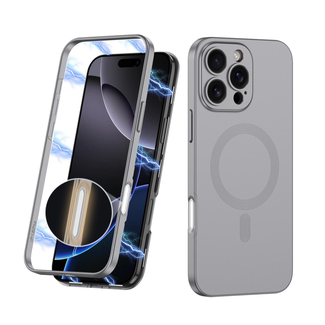 Matte Magsafe Case With Titanium Frame - iPhone