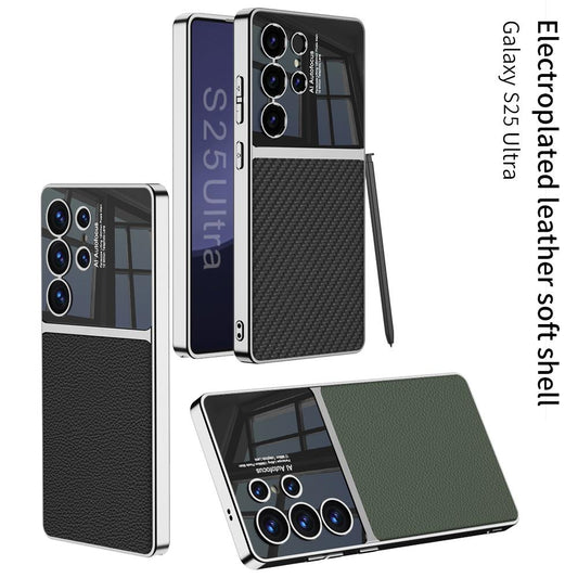 Electroplated Leather Duo Tone Frosted Case- Samsung