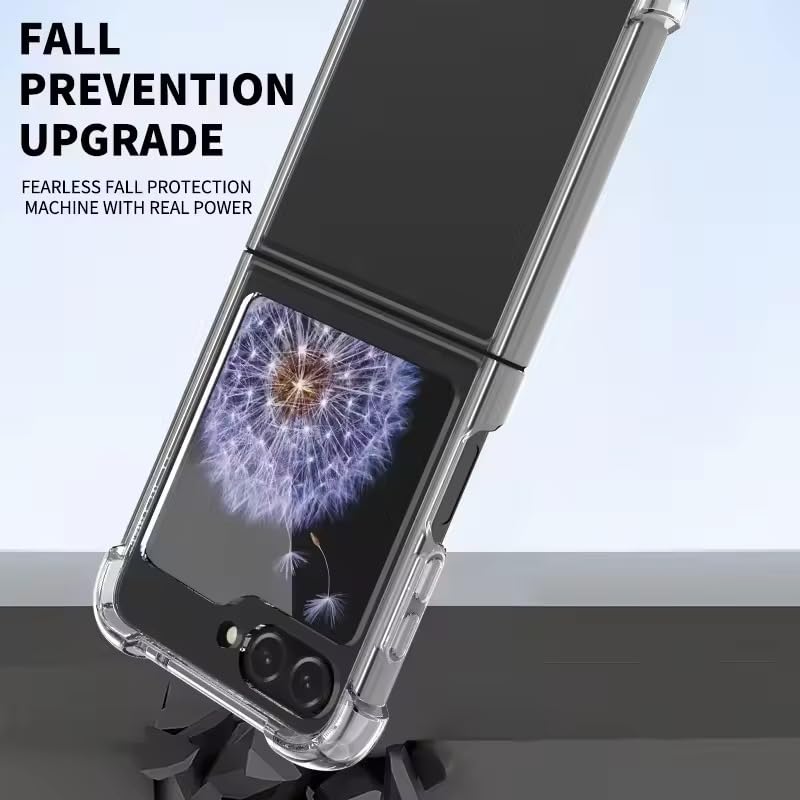 Thin Translucent Hard PC Grip Protective Phone Cover for Z Flip6