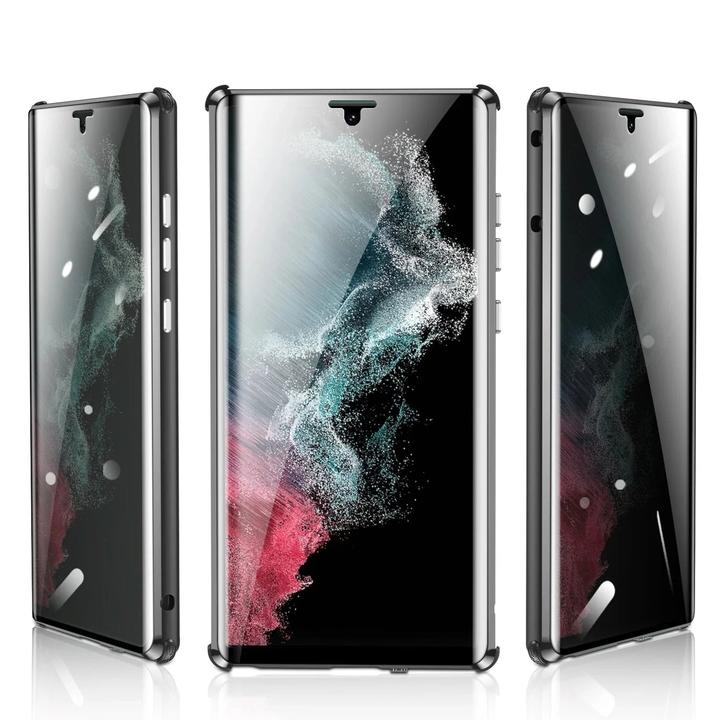 Shield Magnetic Plated 360 Degrees Protection Transparent Glass Cover