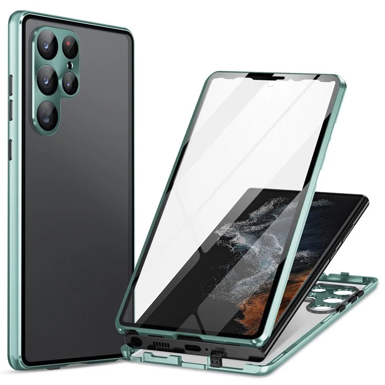 Shield Magnetic Plated 360 Degrees Protection Transparent Glass Cover