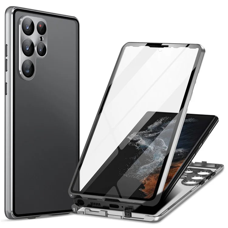 Shield Magnetic Plated 360 Degrees Protection Transparent Glass Cover