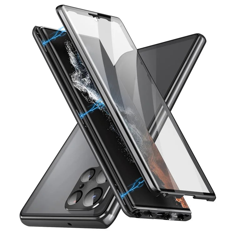 Shield Magnetic Plated 360 Degrees Protection Transparent Glass Cover