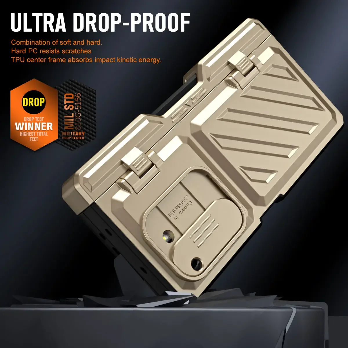 Shockproof Case with Hinge Protection for Samsung Galaxy Z Fold 6 / Z Fold 5