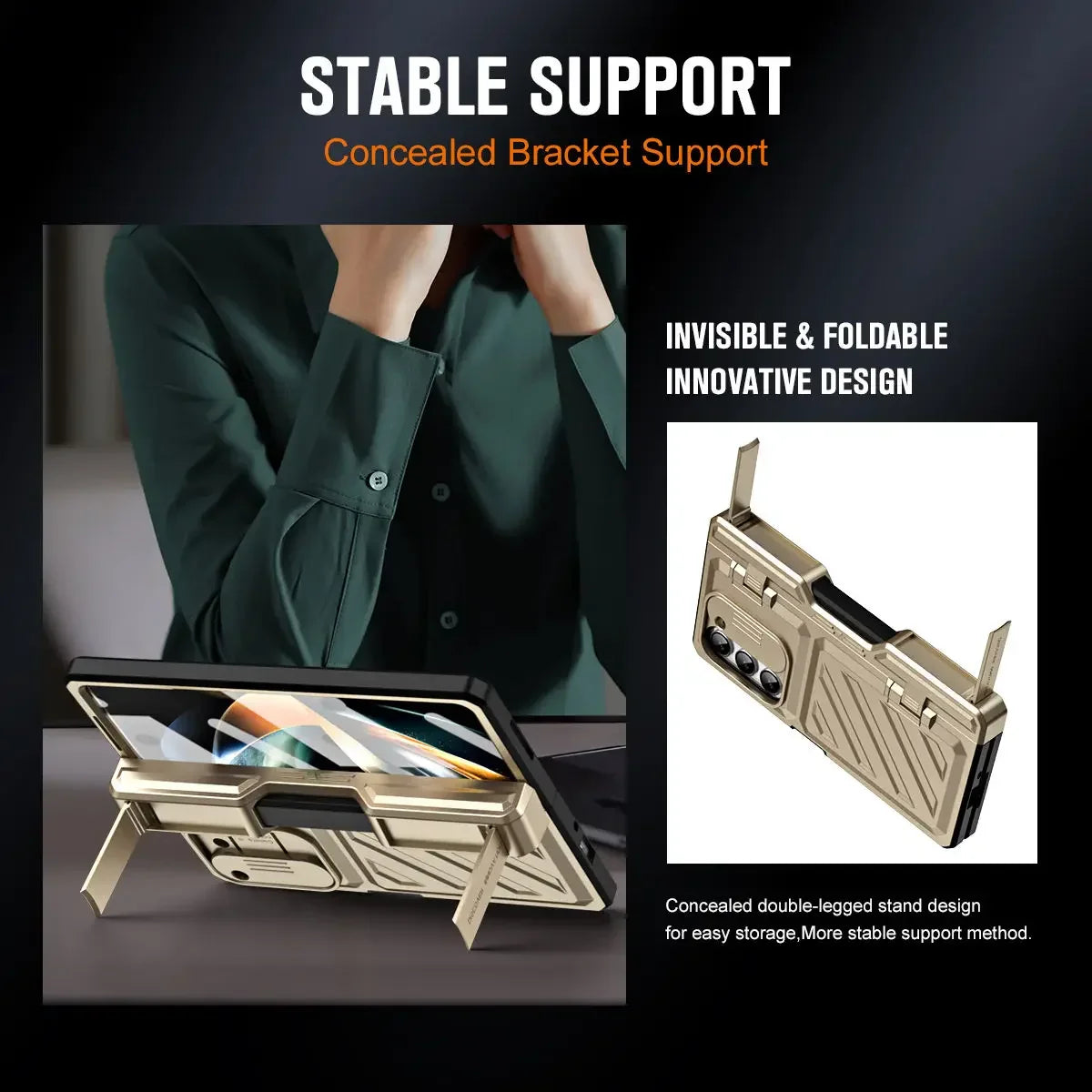 Shockproof Case with Hinge Protection for Samsung Galaxy Z Fold 6 / Z Fold 5