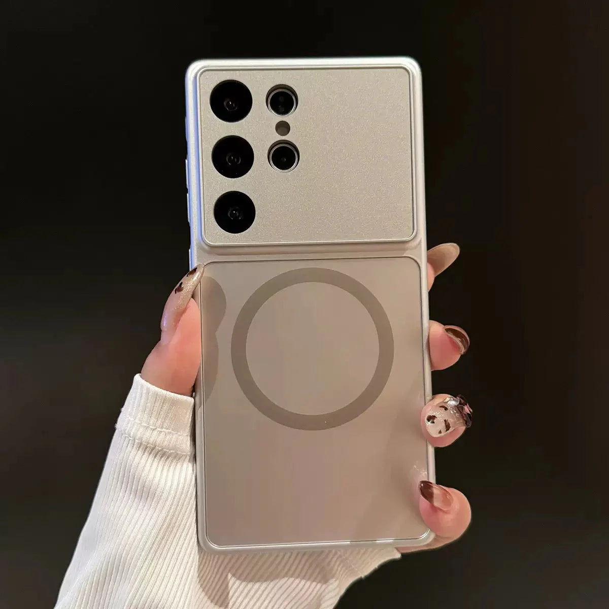 Crystal Lens Magnetic Glass Case- Samsung