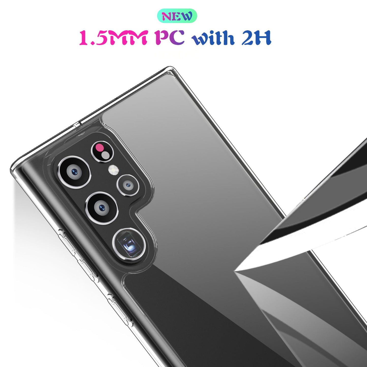 Transparent Crystal Cover For Samsung Galaxy S22 Ultra