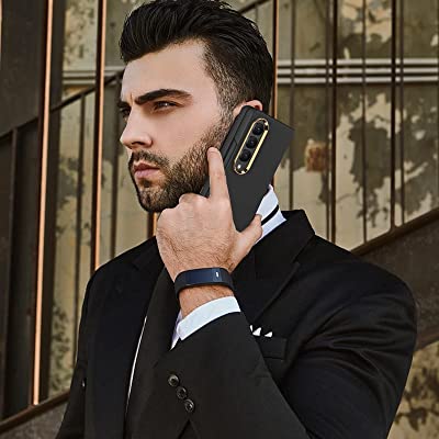 Galaxy Z Fold 4 Ultra Thin Hard Shell With Golden Edge