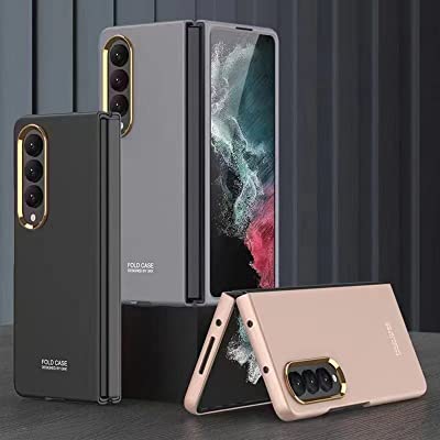 Galaxy Z Fold 4 Ultra Thin Hard Shell With Golden Edge