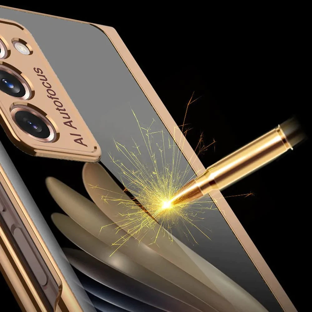 Premium Glass Lion Pattern luxurious Designer back Case Cover