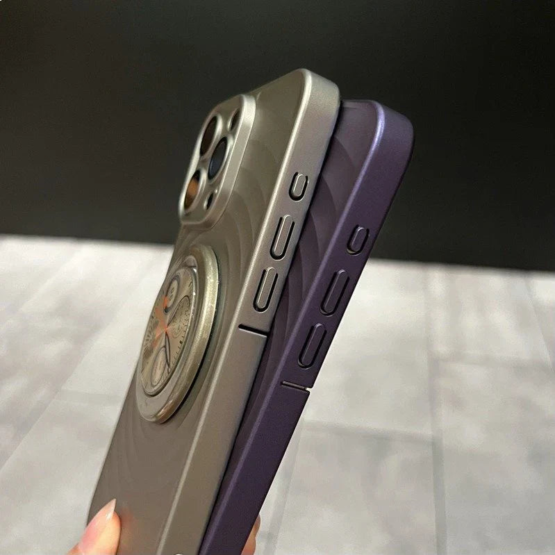 Matte Frosted Magsafe Compass Case for iPhone Series