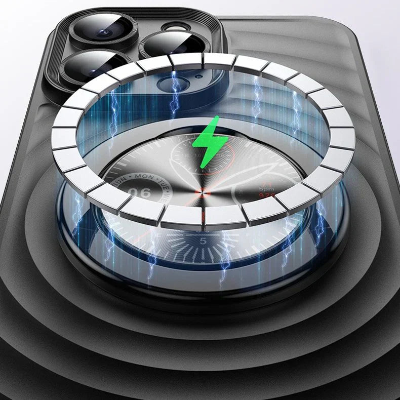 Matte Frosted Magsafe Compass Case for iPhone Series