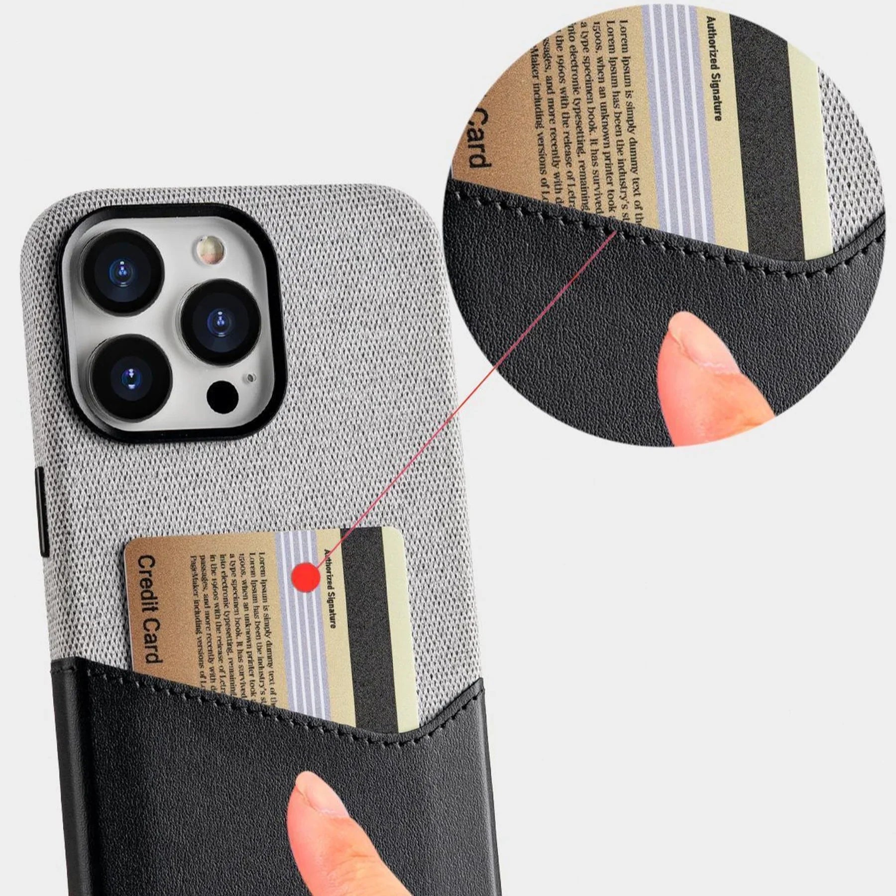 Leather MagSafe Dual Tone Card Holder Case- iPhone – CASEIO