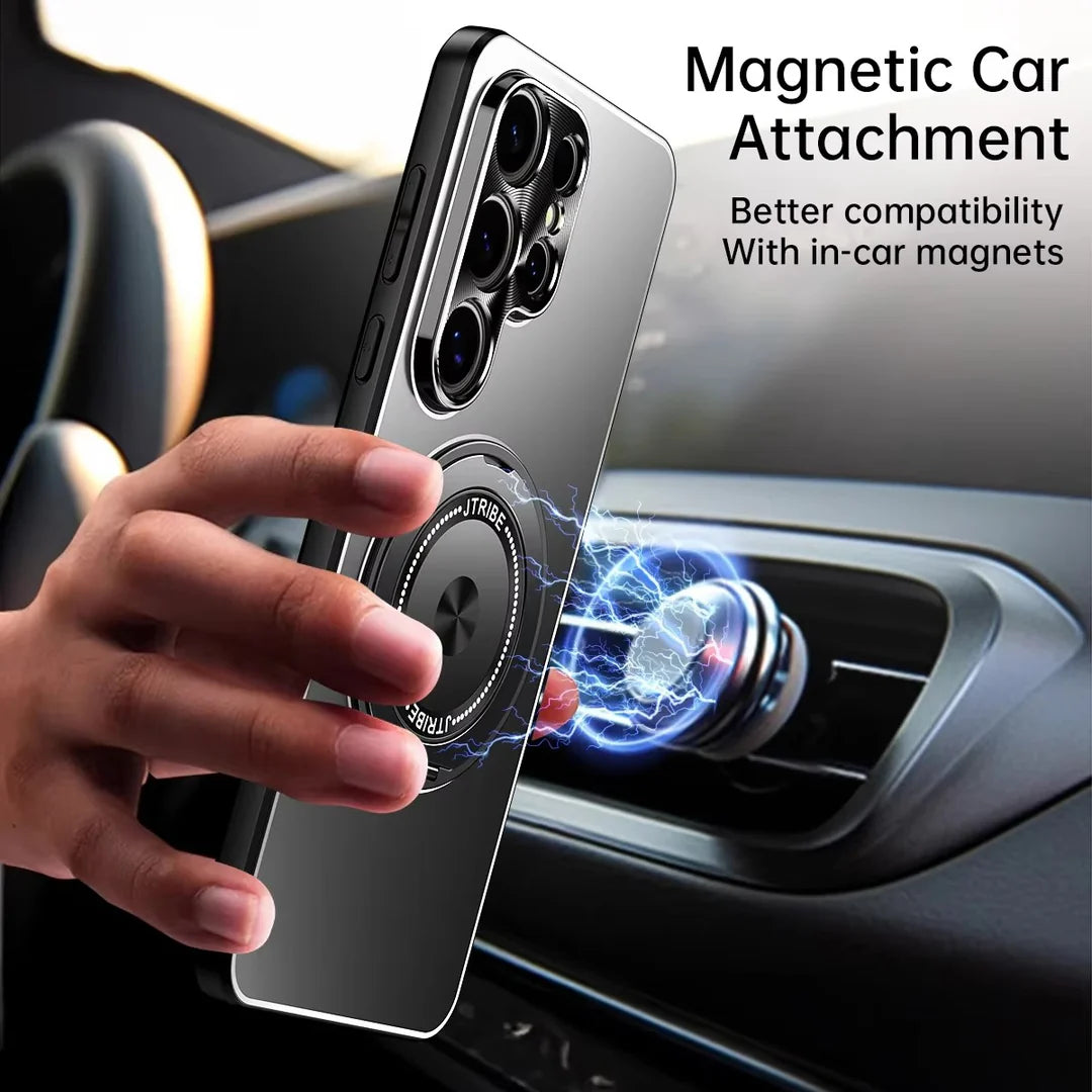 Magnetic Ring Stand Case- Samsung