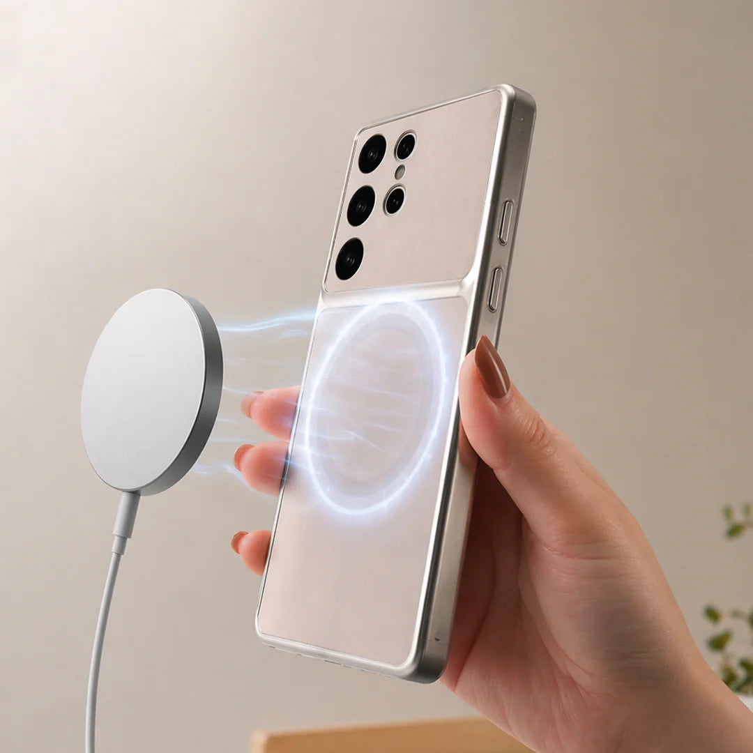 Crystal Lens Magnetic Glass Case- Samsung