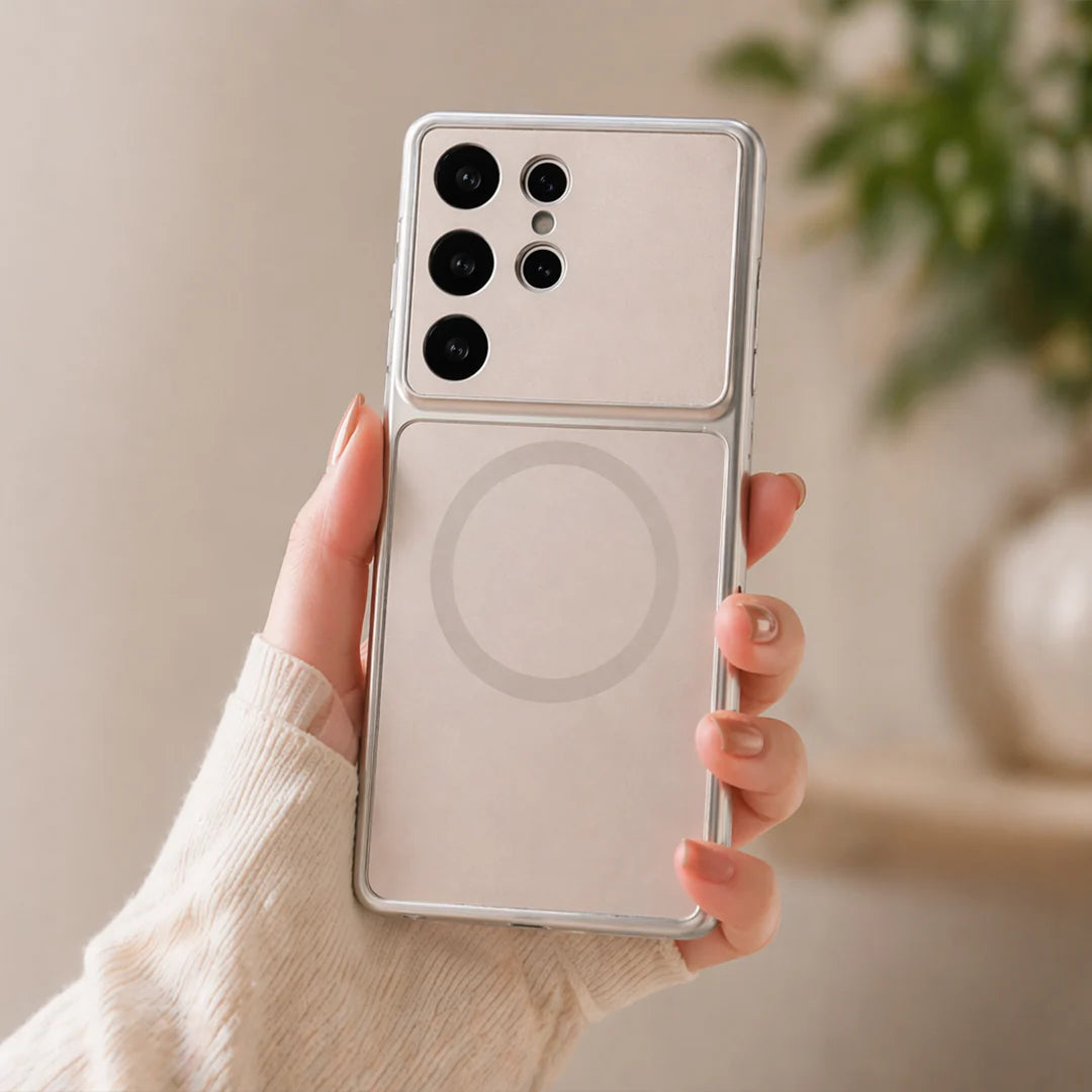 Crystal Lens Magnetic Glass Case- Samsung