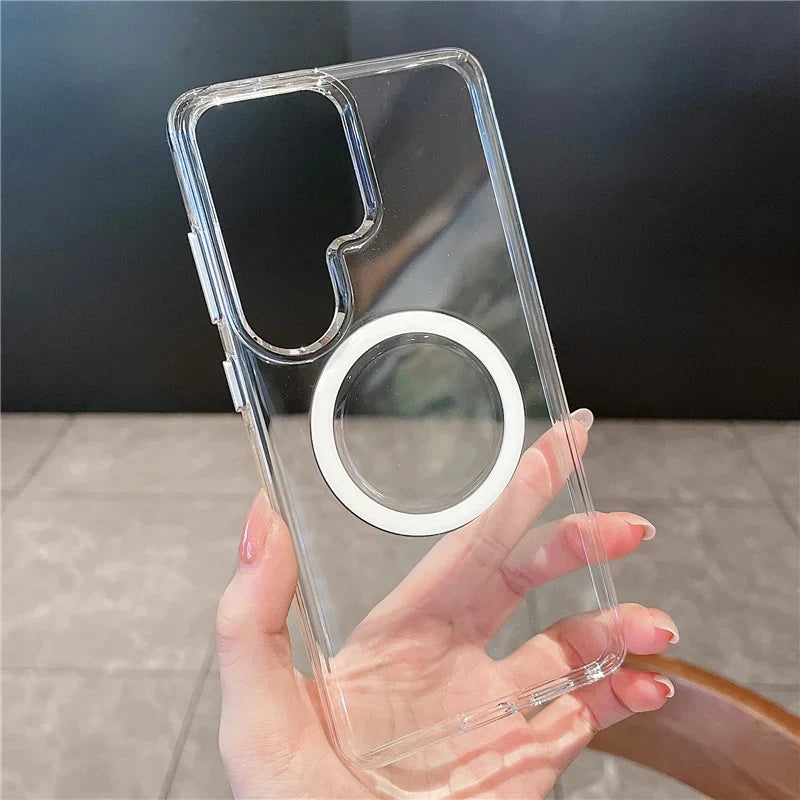 Crystal Snap Magnetic MagSafe Transparent Case- Samsung