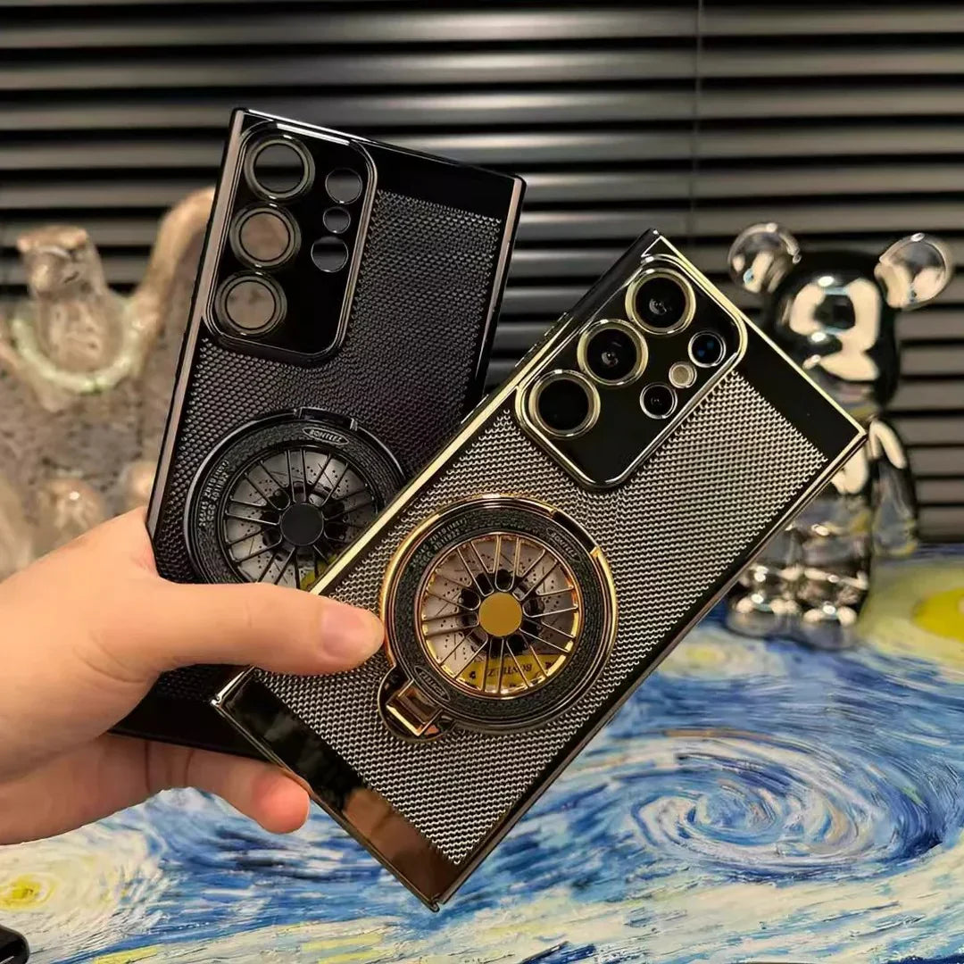 MagSafe Heat Dissipation Rotating Wheel Stand Case - Galaxy S Series