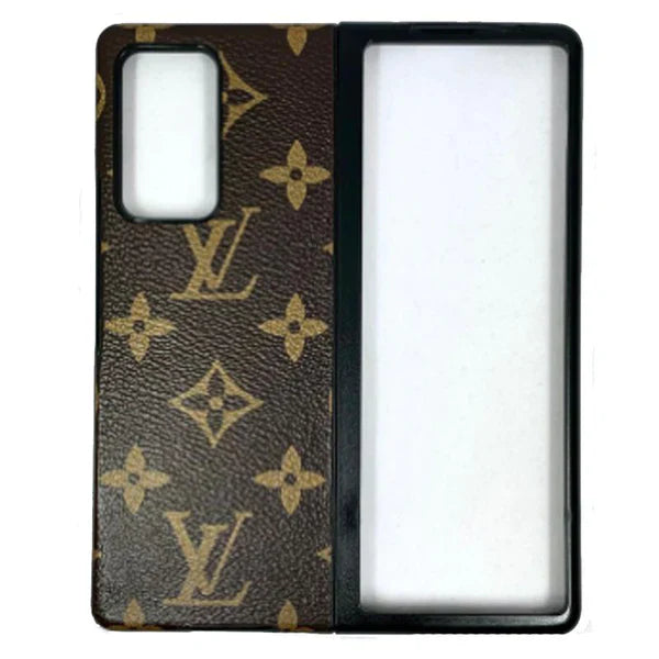 Premium L V Pattern Hard Back Case for Galaxy Z Fold Series