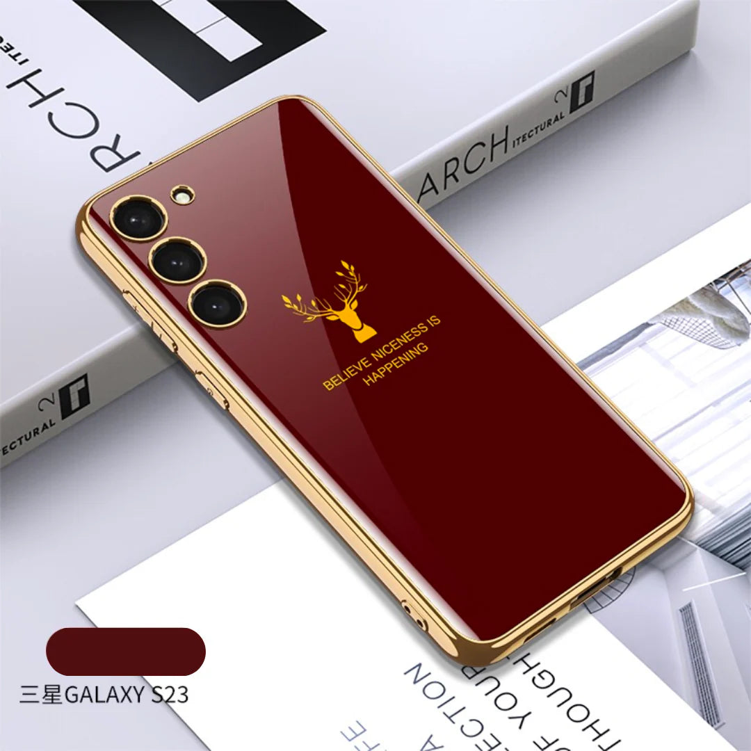 Inspirational Deer Protective Back Case- Galaxy Series