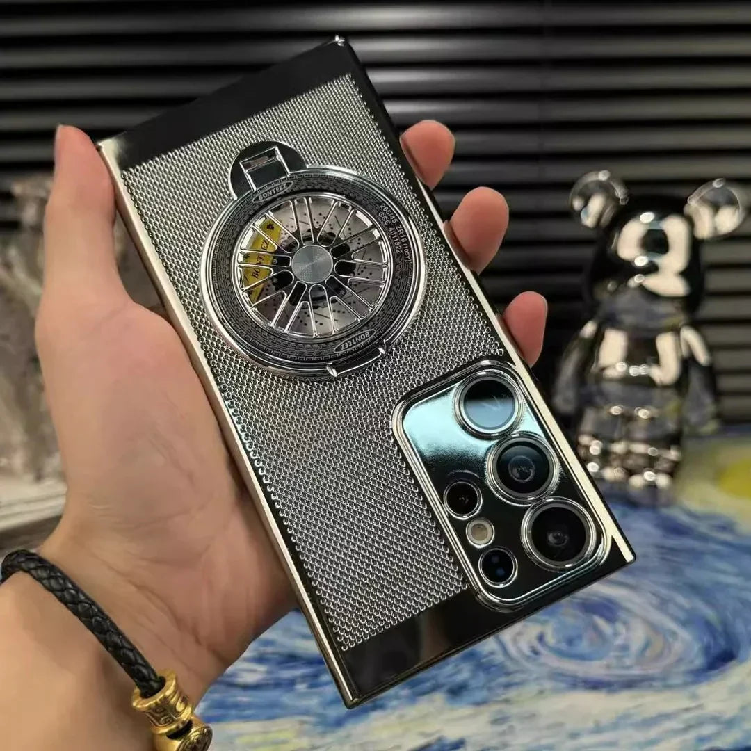 MagSafe Heat Dissipation Rotating Wheel Stand Case - Galaxy S Series