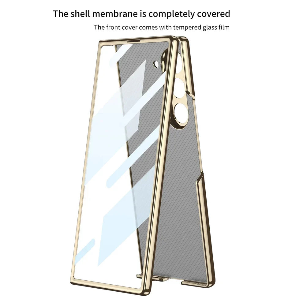 Samsung Galaxy Z Fold Series Deer Pattern Glass Case