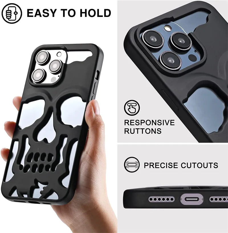 iPhone Series Hollow Skull Design Case