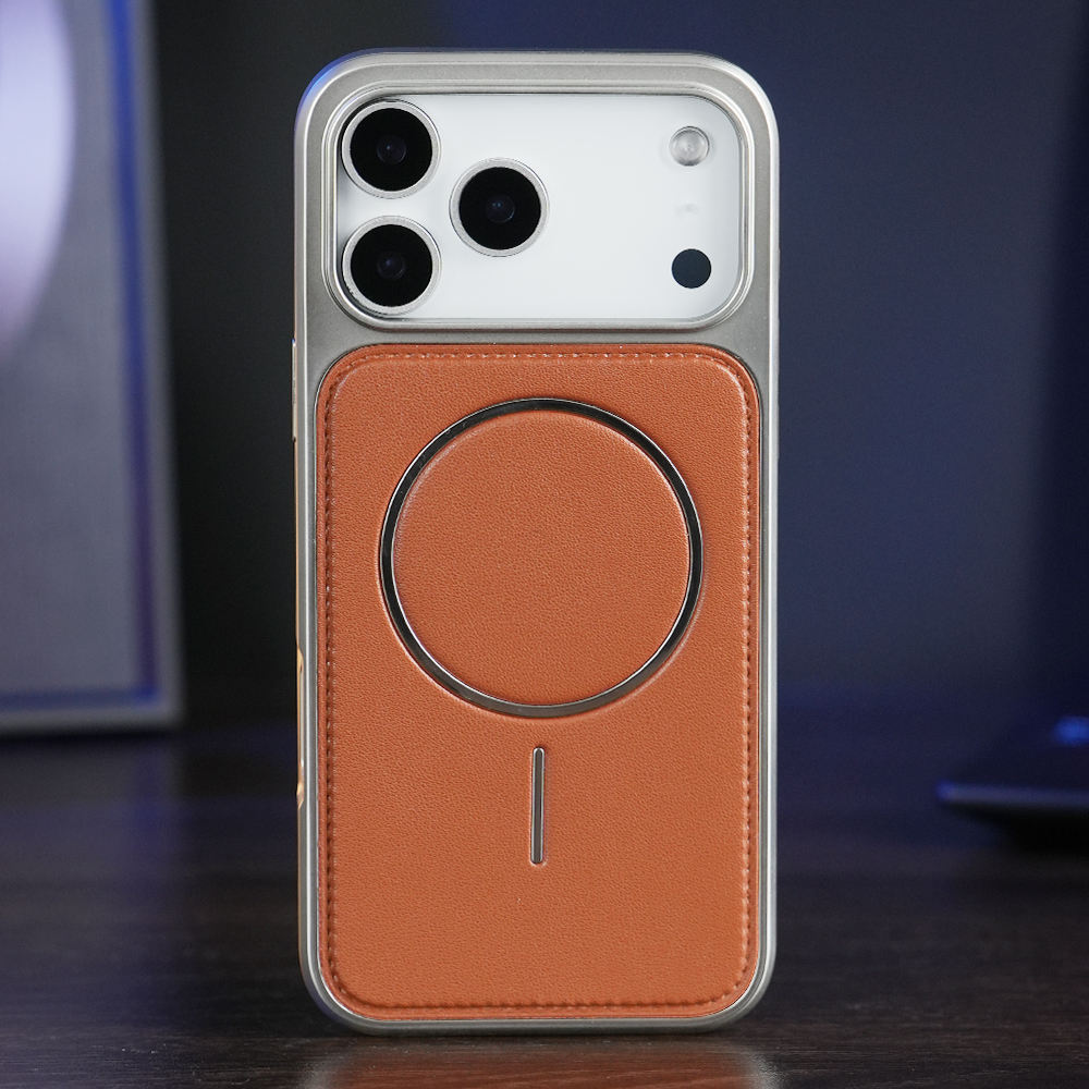 Luxury PU Leather Magnetic Case- iPhone