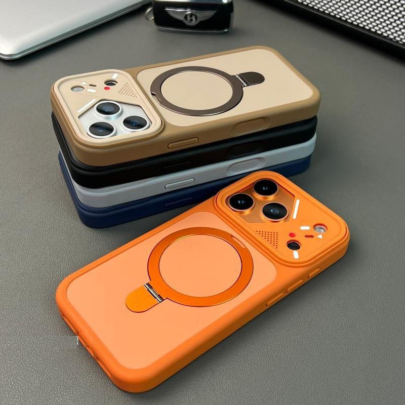 Clear Ring Magnetic KickStand Case - iPhone