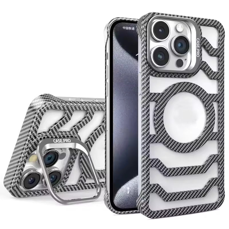 Carbon Fiber Hollow Heat Radiation Case- iPhone