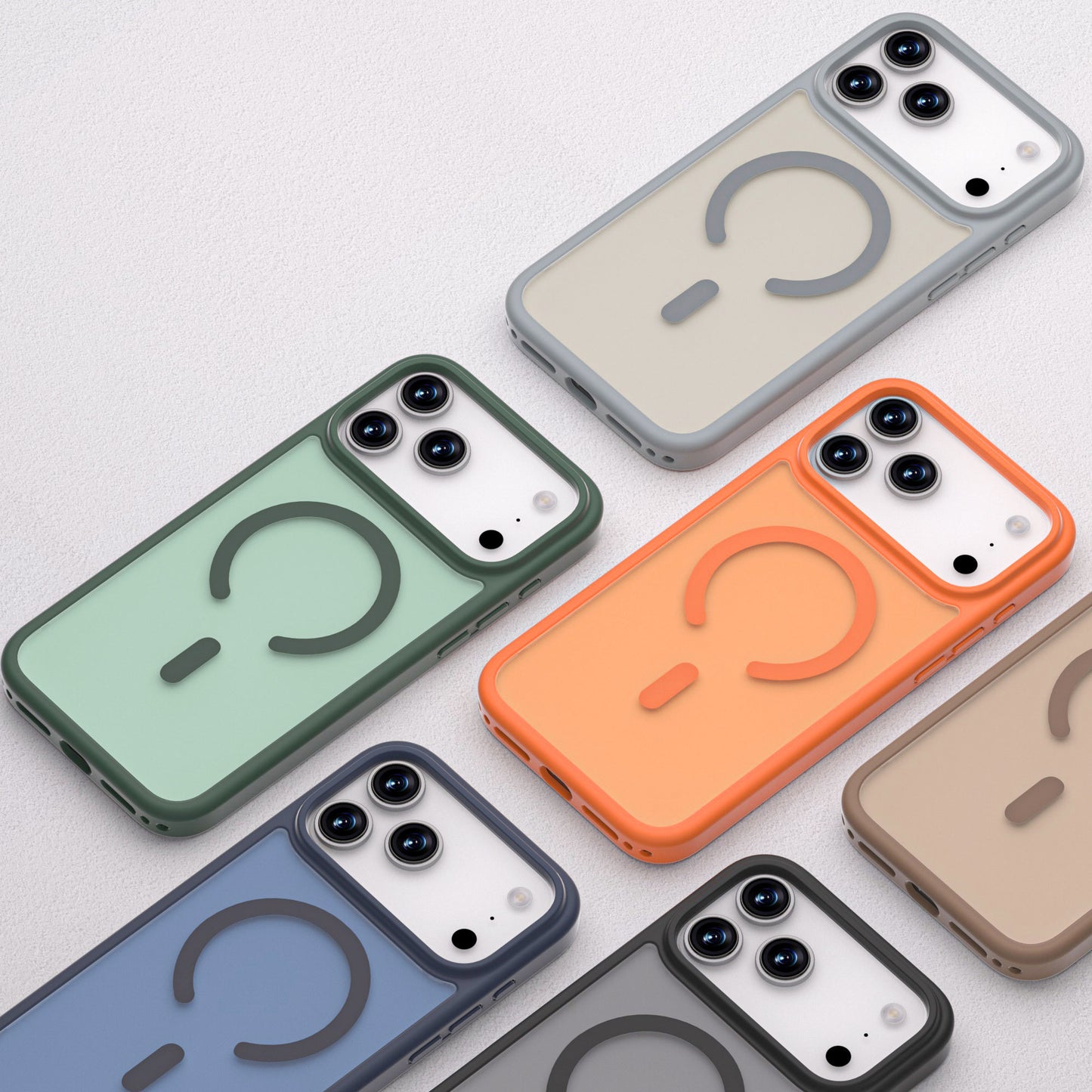 Matte Translucent Magsafe Magnetic Case- iPhone