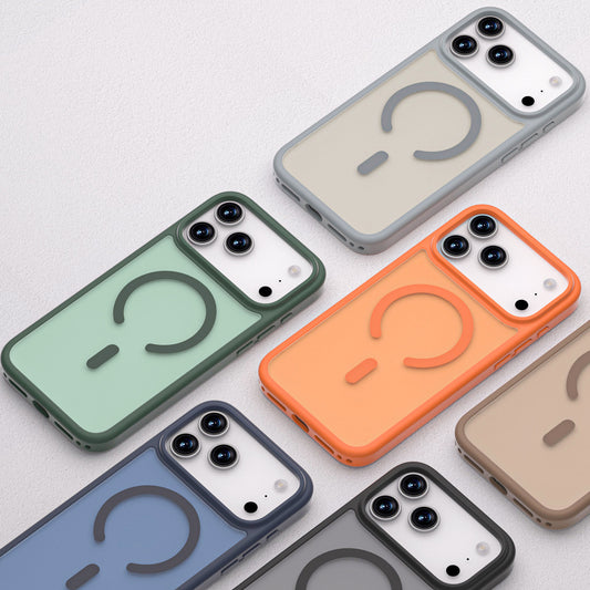 Matte Translucent Magsafe Magnetic Case- iPhone