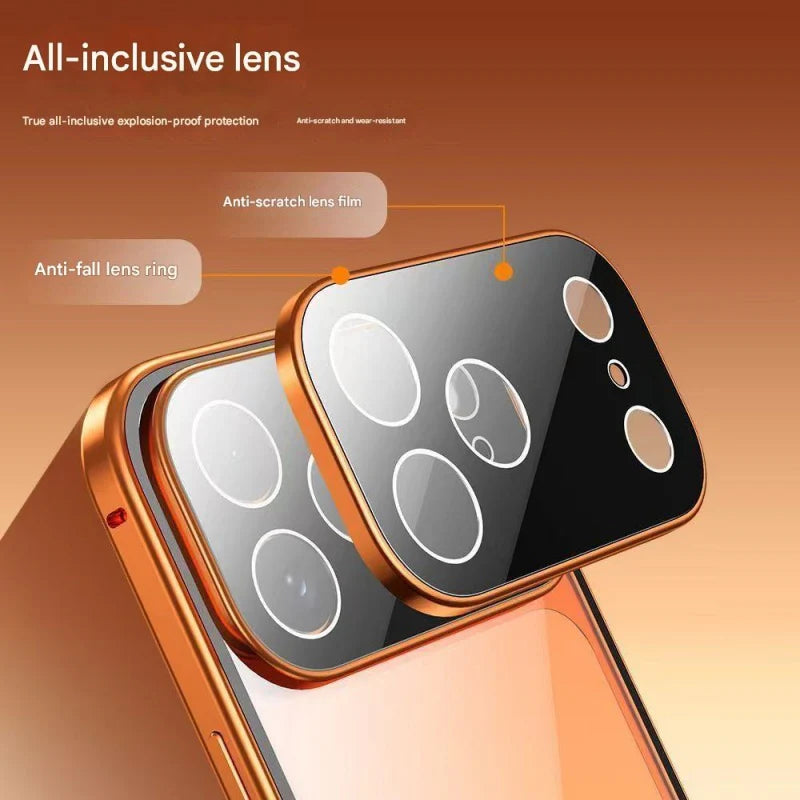 Magnetic 360 Full Protection Glass Case Screen Protector - iPhone