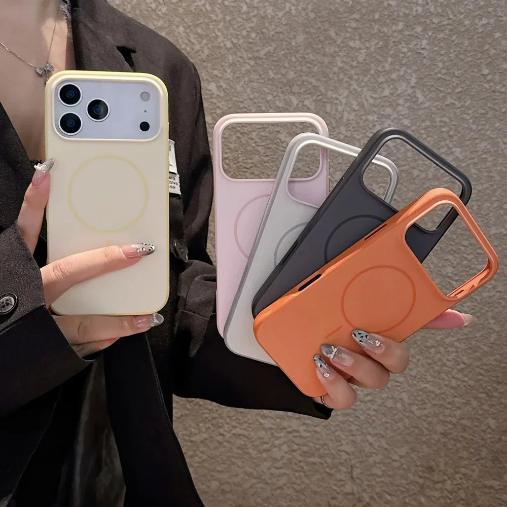 Frosted Magsafe Glossy Case- iPhone