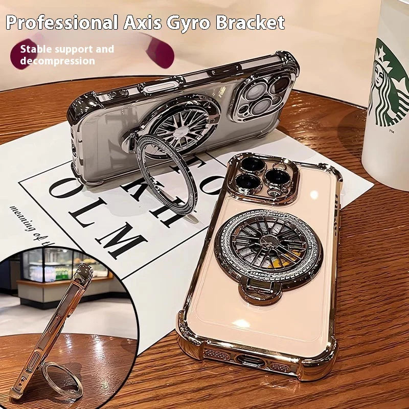 Royal Motion Alloy Magnetic Ring Case- iPhone