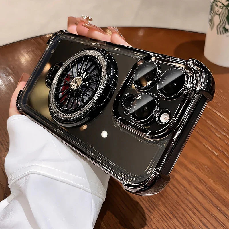 Royal Motion Alloy Magnetic Ring Case- iPhone