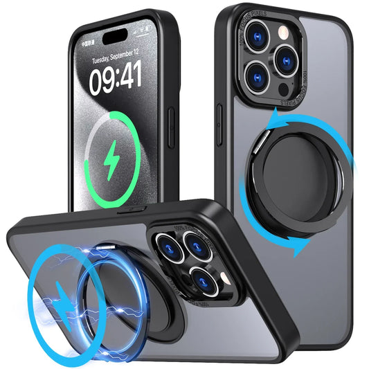 360° Rotating Magnetic Kickstand Case